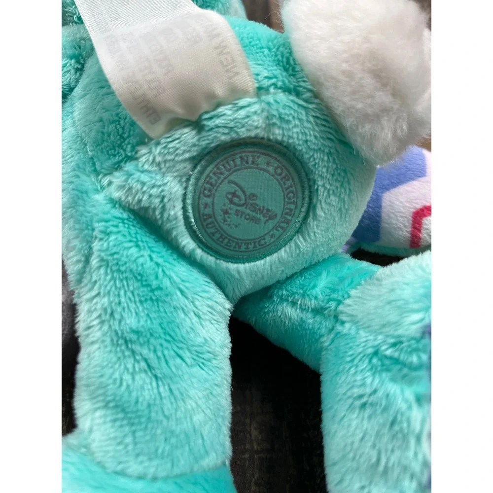 Disney Store Mickey Mouse Easter Bunny Plush Teal Chevron Egg Costume StuffedToy